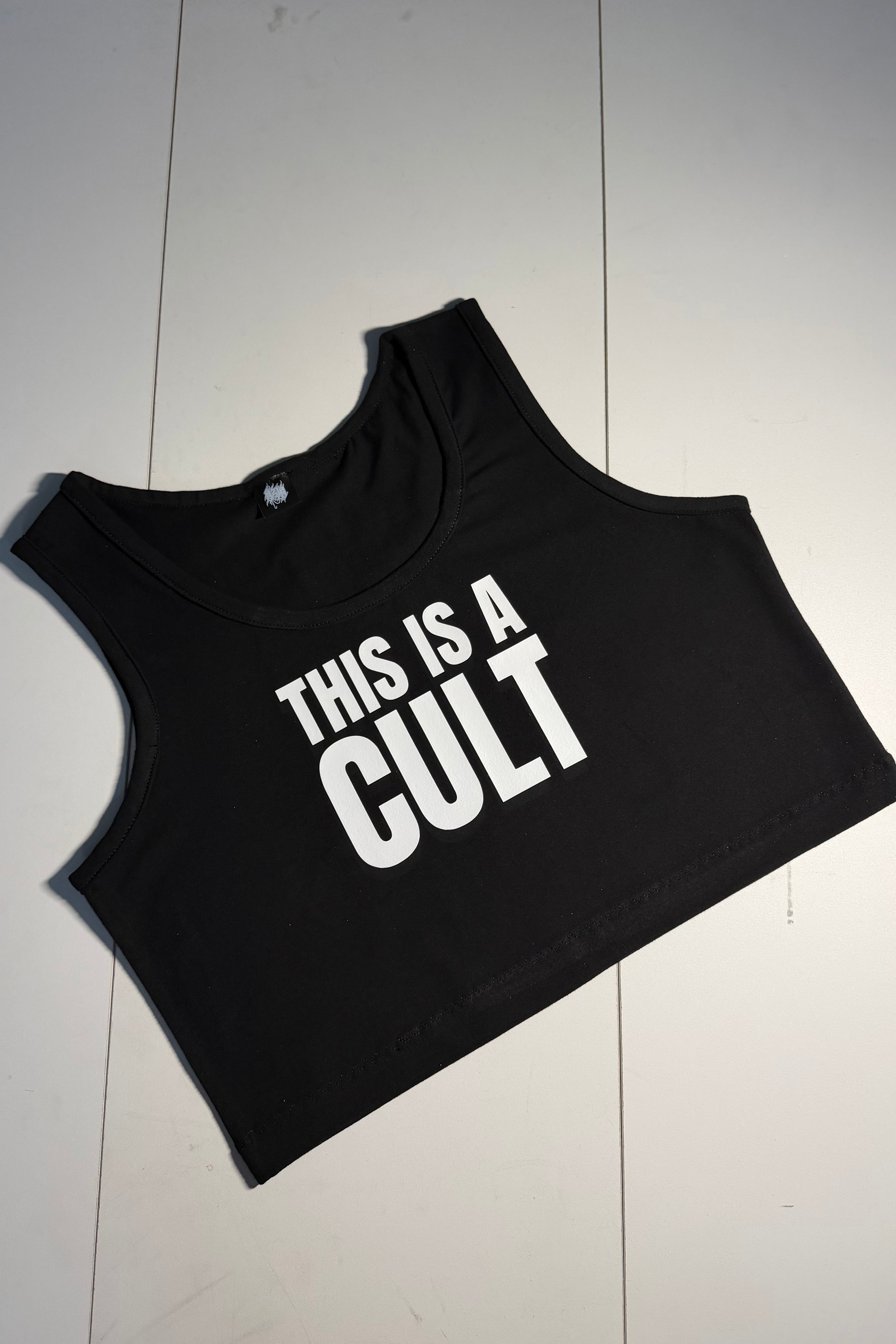 THIS IS A CULT CROPPED TANK