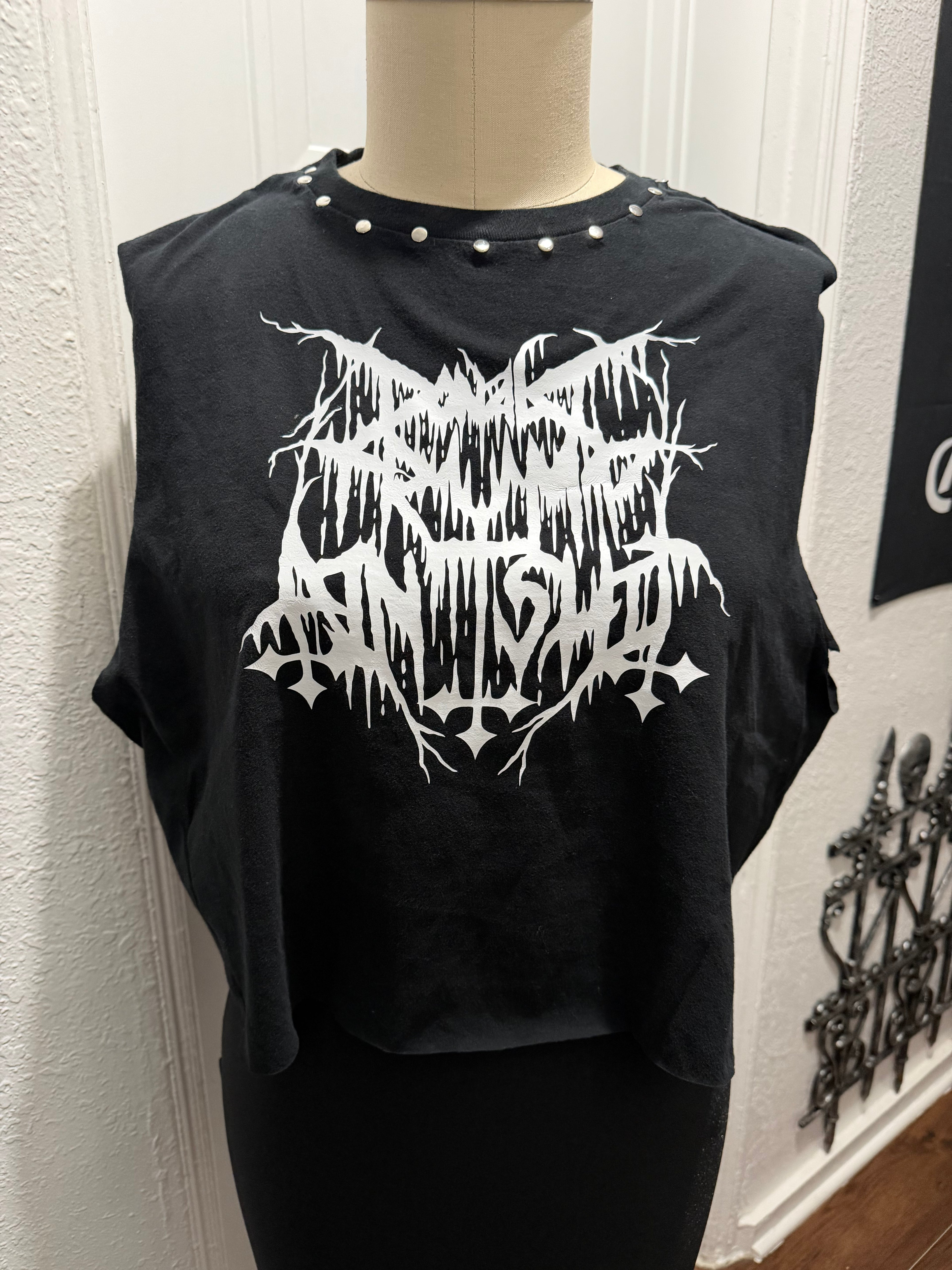 DONALD TRUMP AINT SHIT CROPPED MUSCLE TANK - PREORDER!!!