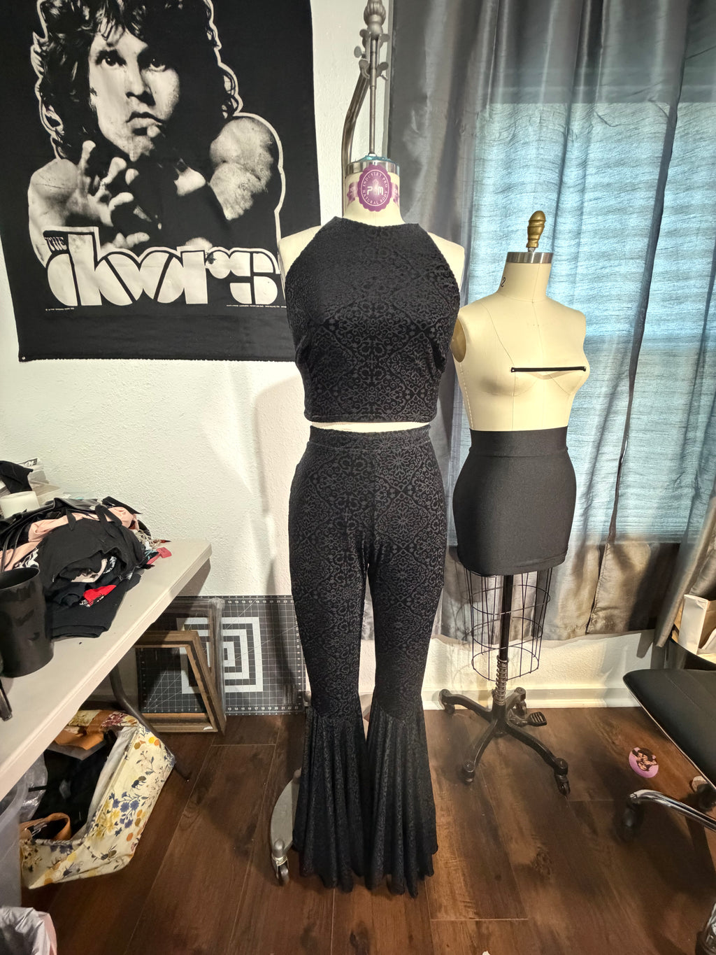 PARANOID BACKLESS HALTER TOP - MADE TO ORDER
