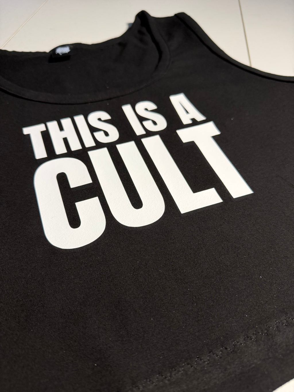THIS IS A CULT CROPPED TANK