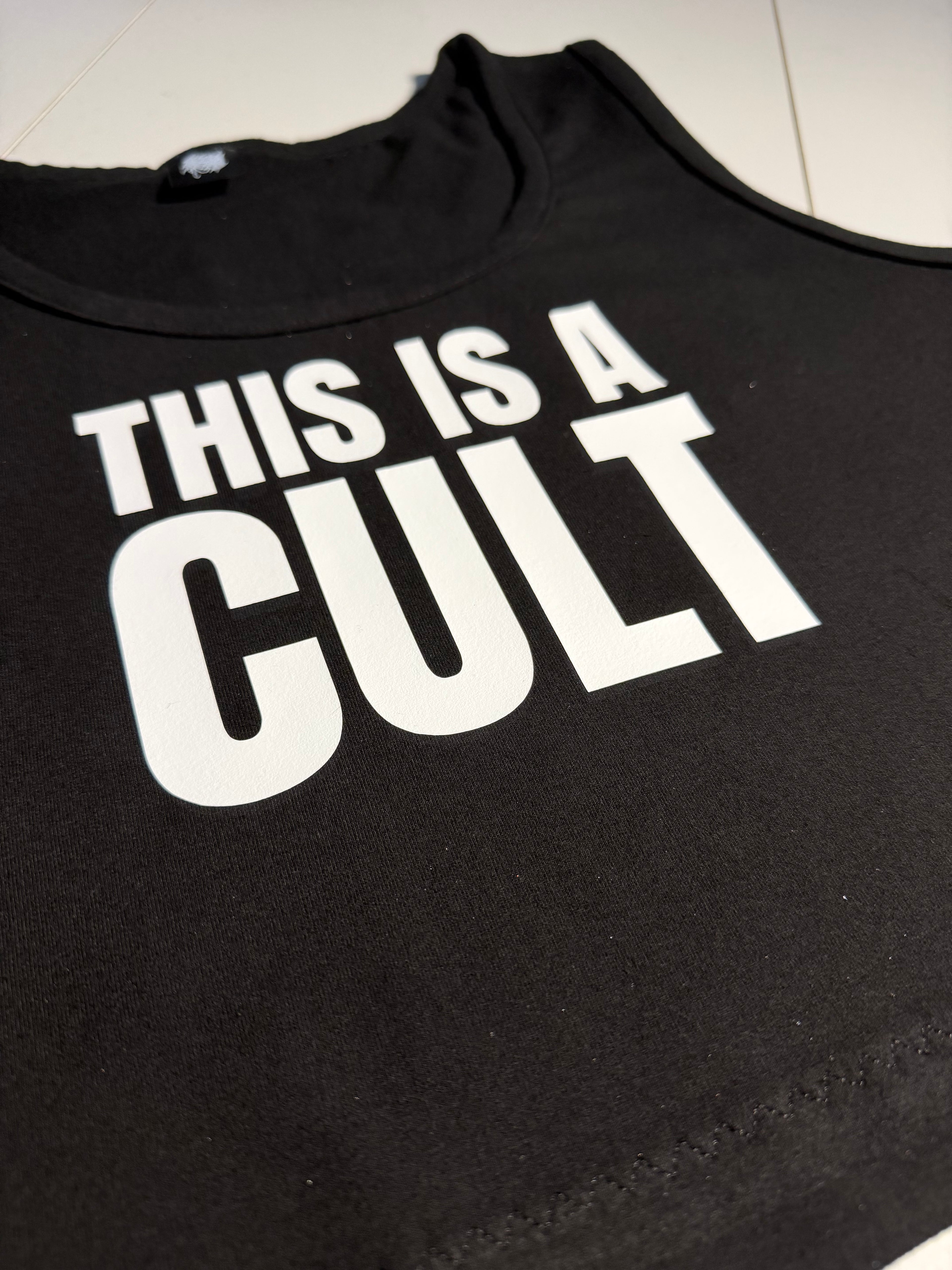 THIS IS A CULT CROPPED TANK