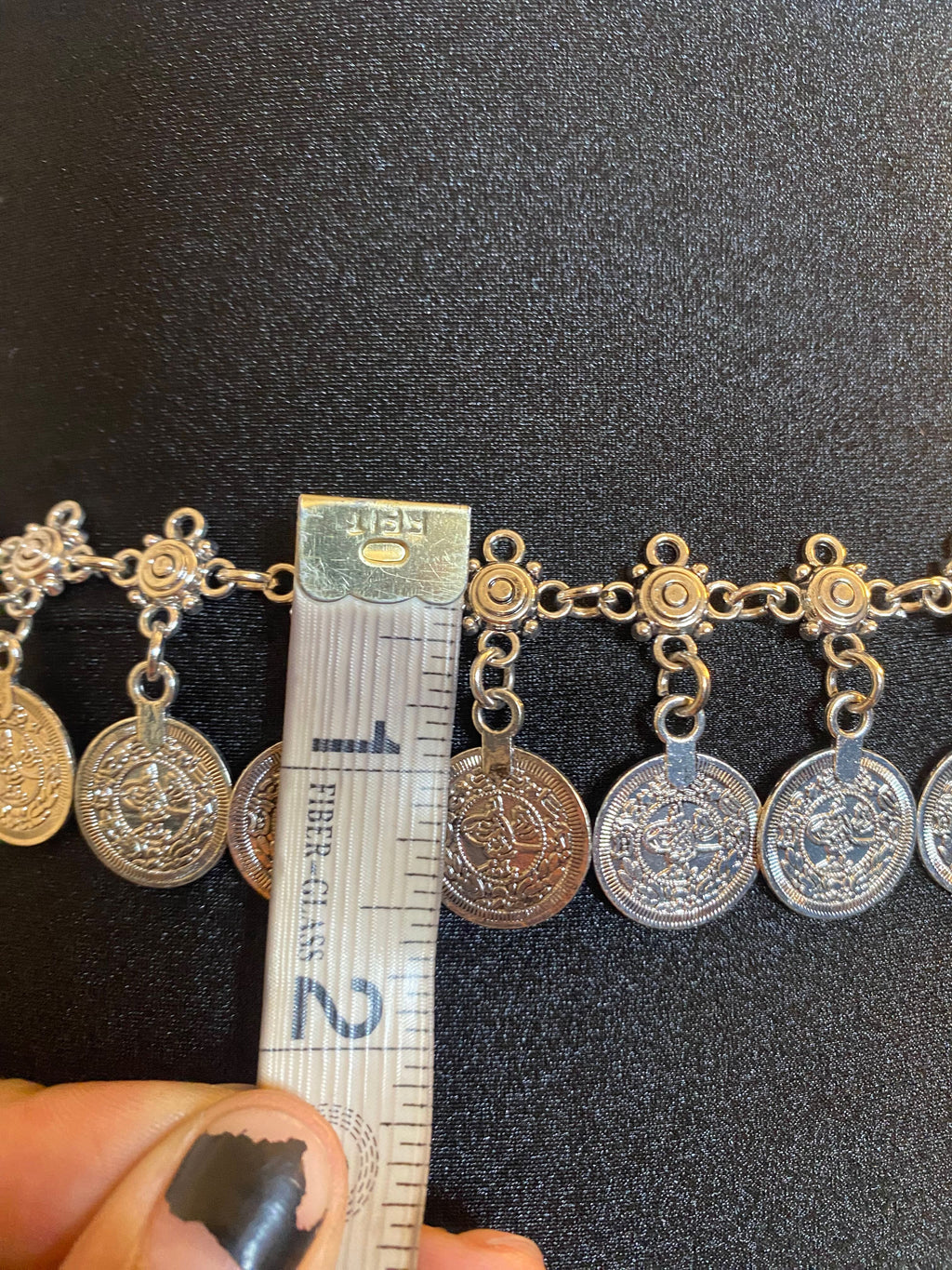 FAST AND LOOSE COIN FRINGE CHAIN BELT